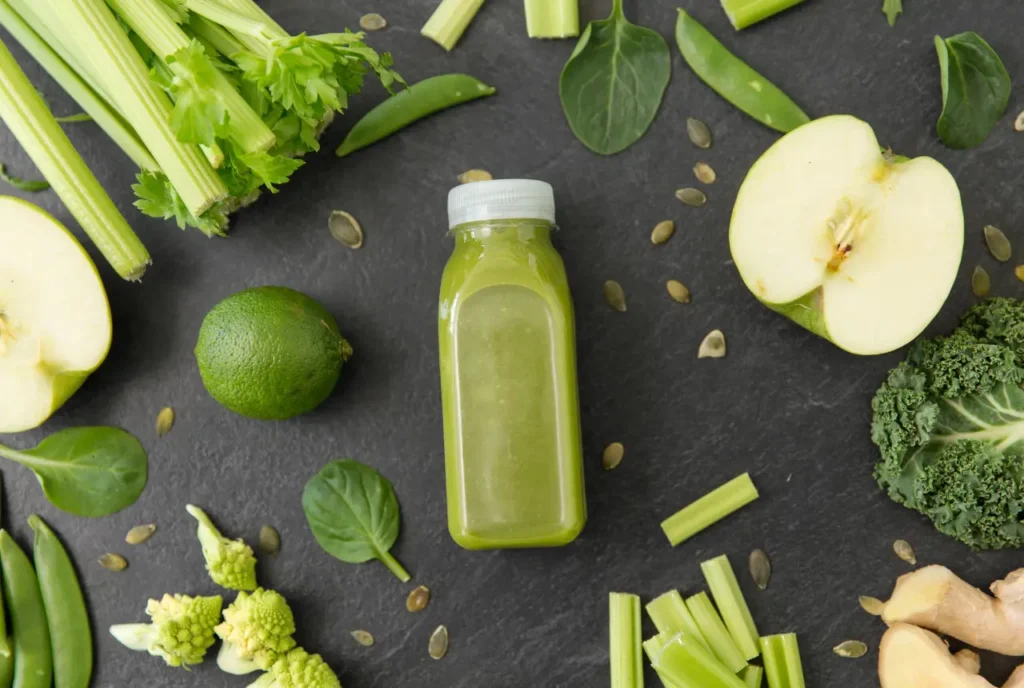 Green Leafy Veggie and Apple Juice